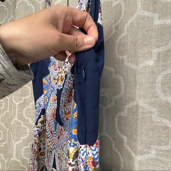 Blue multicolored paisley Kaleidoscope Maxi Dress - Picture 9 of 9